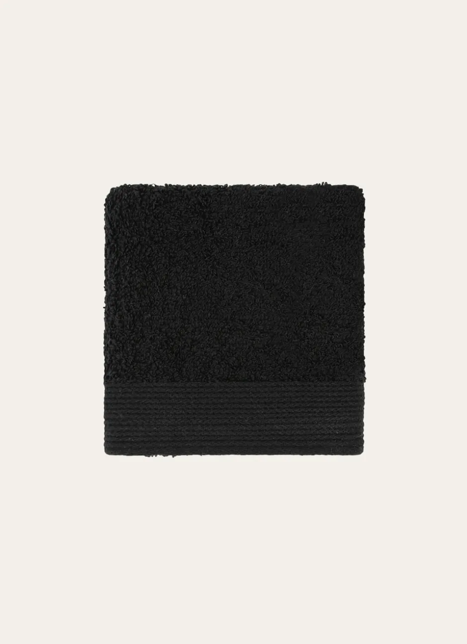 SERVIETTE INVITÉ UNIE EN COTON 500GR Noir