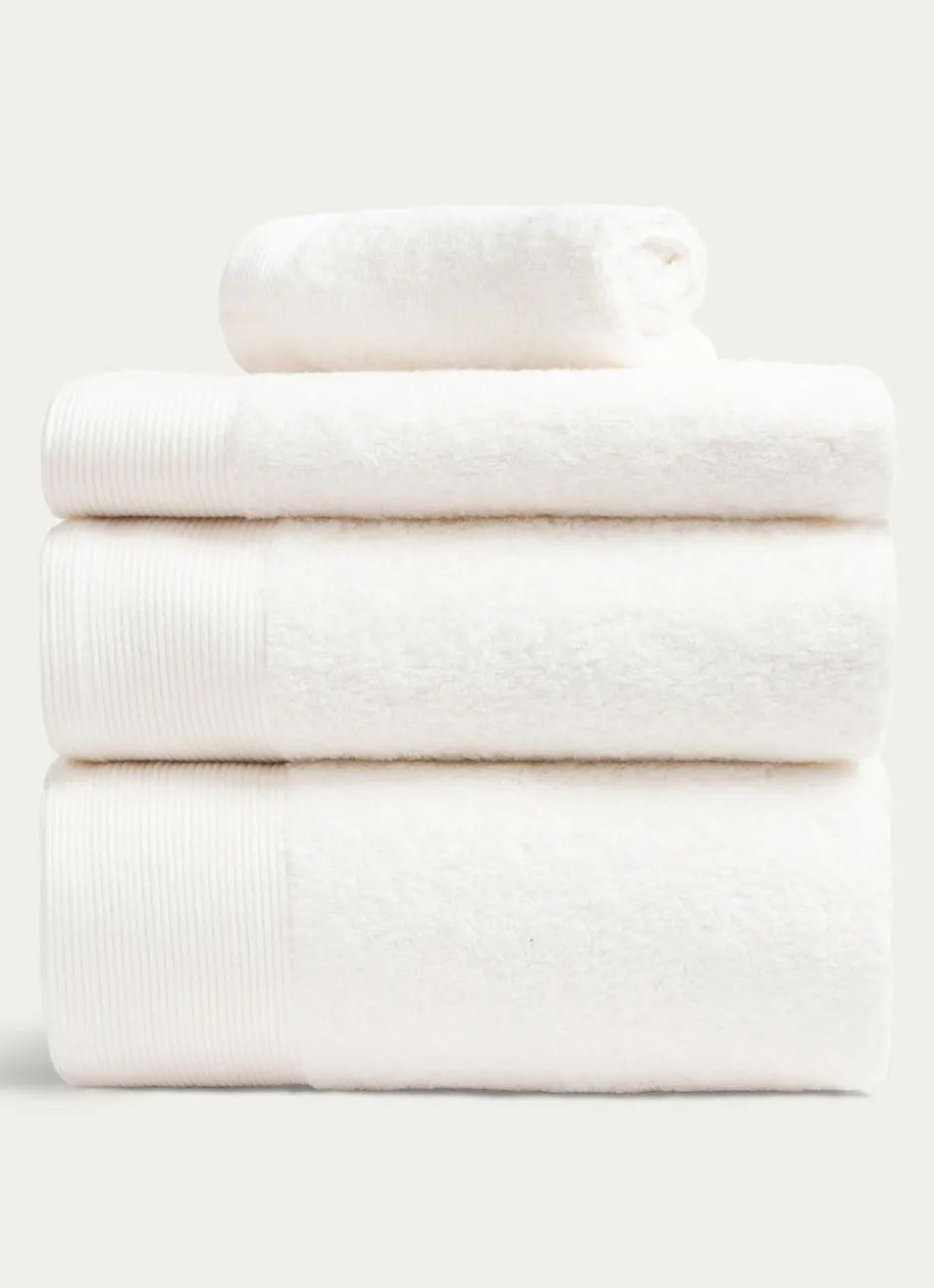SERVIETTE INVITÉ UNIE EN COTON 500GR ÉCRU