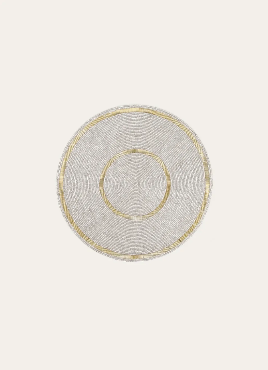 SET DE TABLE PERLES DORÉ