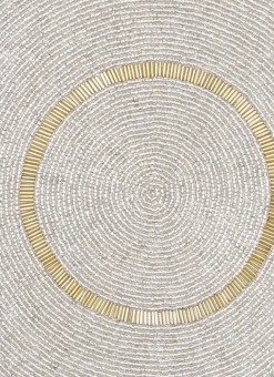 SET DE TABLE PERLES DORÉ