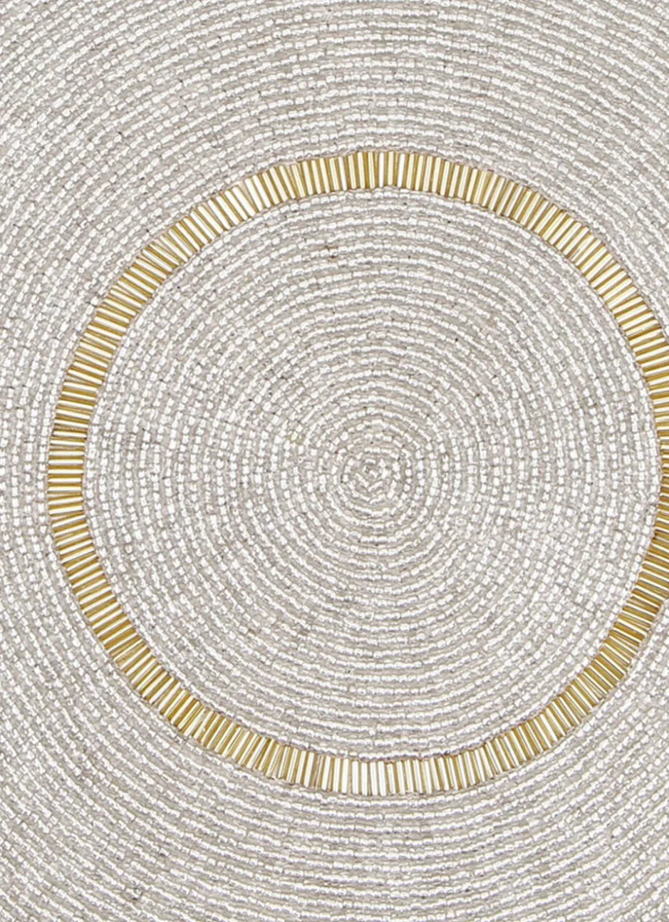 SET DE TABLE PERLES DORÉ