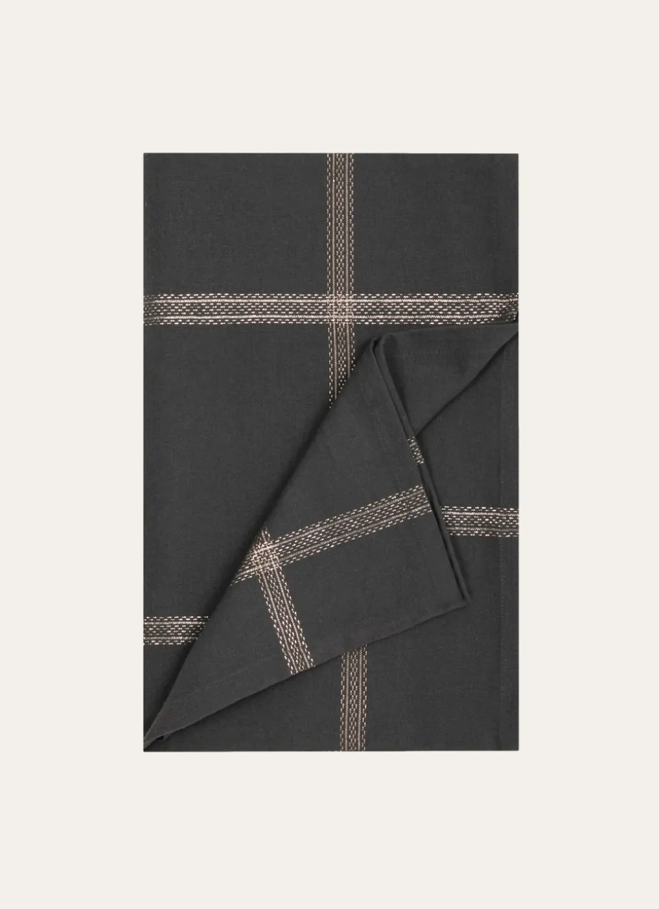 SURNAPPE EN COTON TISSÉ SCINTILLANT Noir