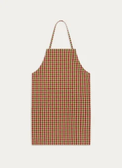 TABLIER DE CUISINE À CARREAUX EN COTON MULTICOLORE