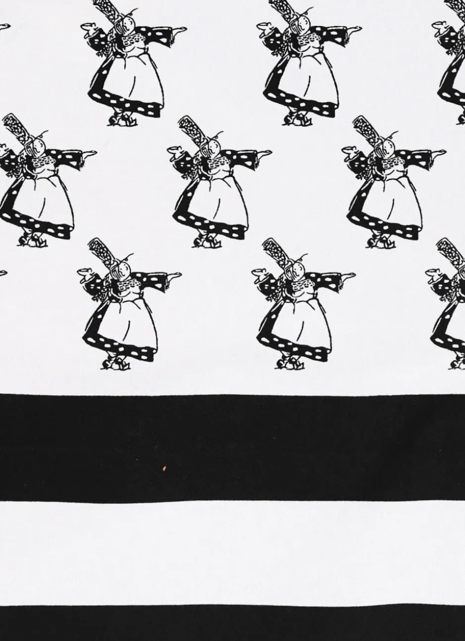 TABLIER EN COTON DRAPEAU BRETON BLANC / NOIR