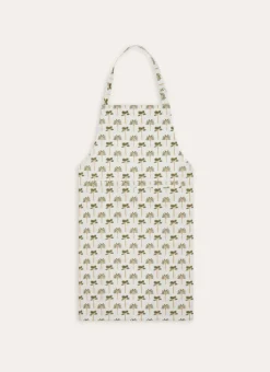 TABLIER EN COTON IMPRIMÉ DE MINI PALMIERS MULTICOLORE