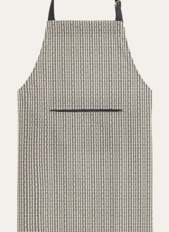 TABLIER EN COTON IMPRIMÉ MINI MOTIFS MARINE