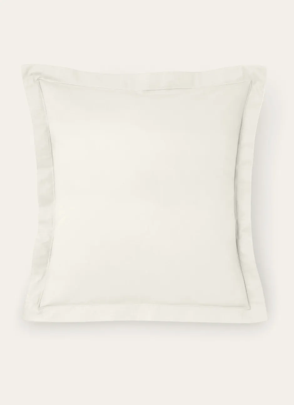 TAIE D'OREILLER UNIE EN COTON ECRU