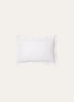 TAIE D'OREILLER UNIE EN COTON BLANC