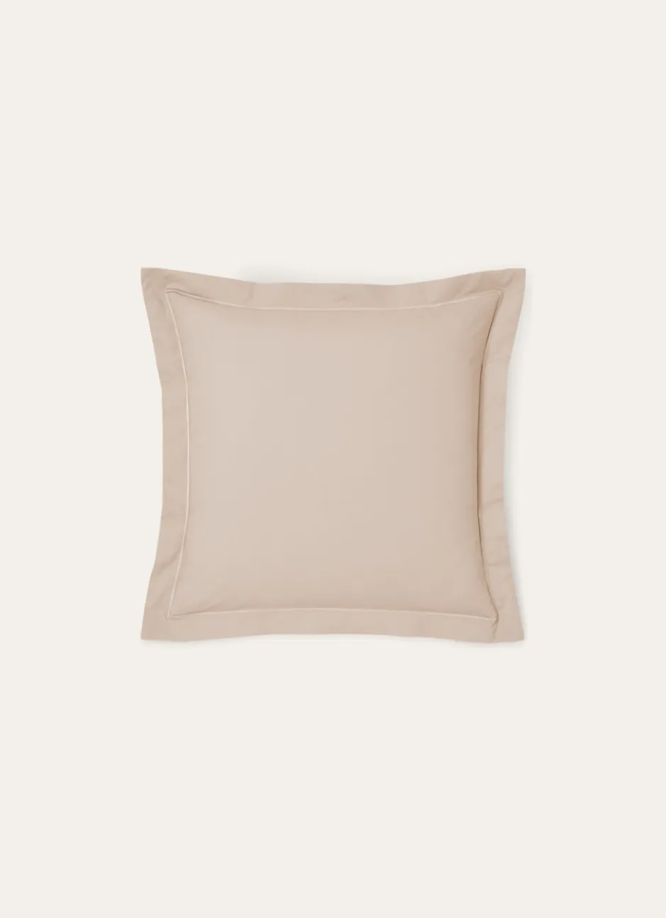 TAIE D'OREILLER UNIE EN PERCALE DE COTON SABLE