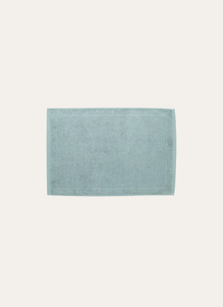 TAPIS DE BAIN EN COTON UNI 650GR BLEU ORAGE