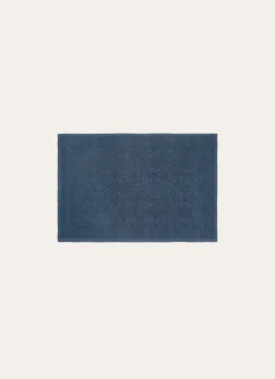 TAPIS DE BAIN JACQUARD UNI ANTIDÉRAPANT BLEU CASCADE