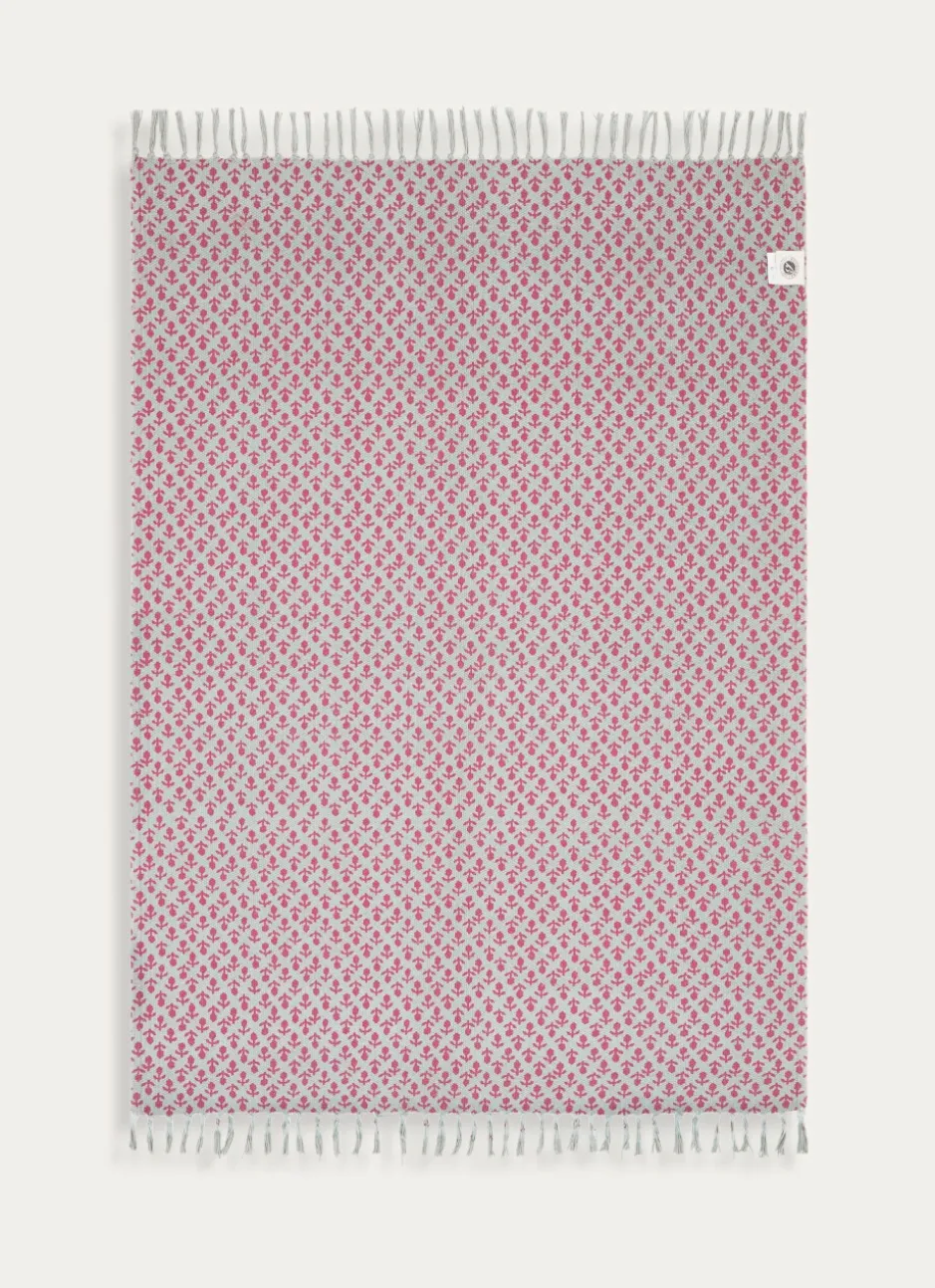 TAPIS EN COTON IMPRIMÉ RÉVERSIBLE MULTICOLORE