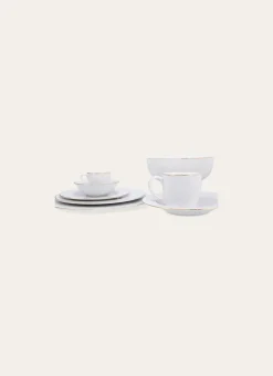 TASSE EN PORCELAINE AVEC LISERÉ DORÉ BLANC