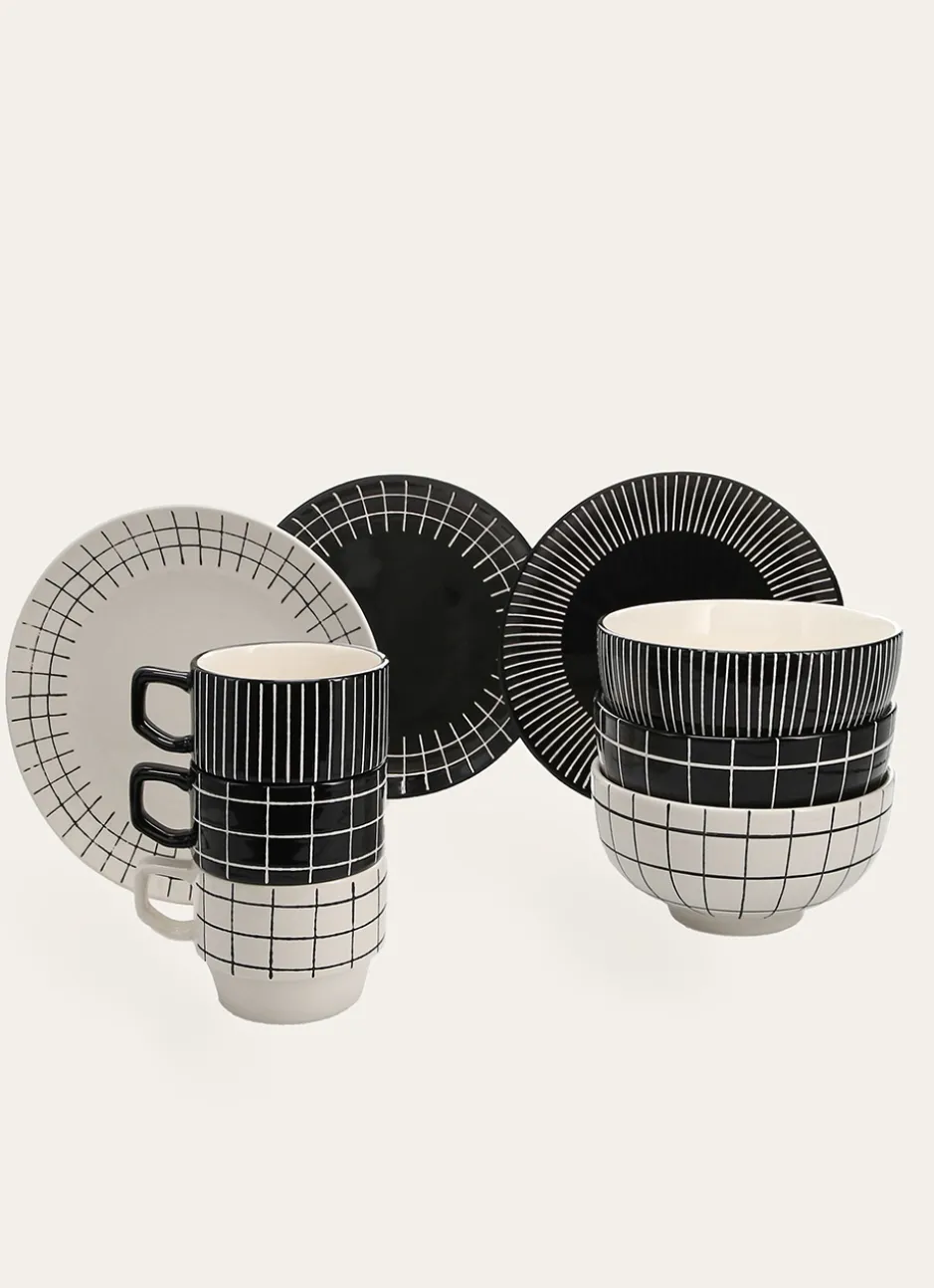 TASSE GEOM NOIR