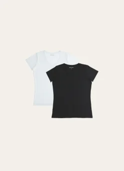 TEE SHIRT A MANCHES COURTES BLANC