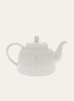 THÉIÈRE EN PORCELAINE BLANC