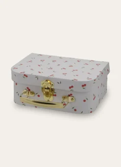VALISETTE EN CARTON PETITES CERISES ÉCRU
