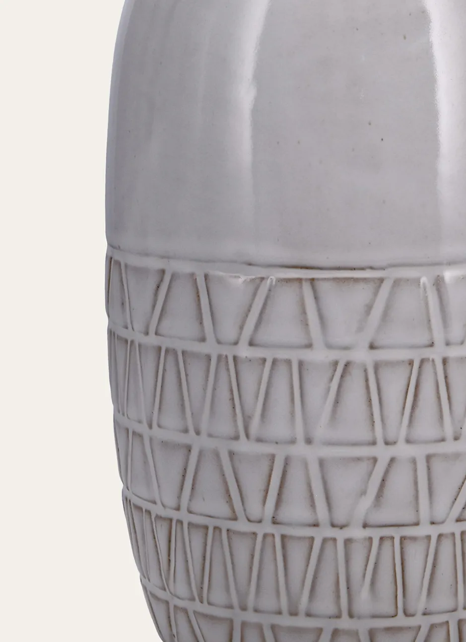 VASE CIME BLANC / GRISE