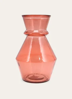 VASE EN VERRE COLORÉ TERRACOTA