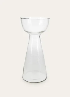 VASE EN VERRE FORME COUPE TRANSPARENT