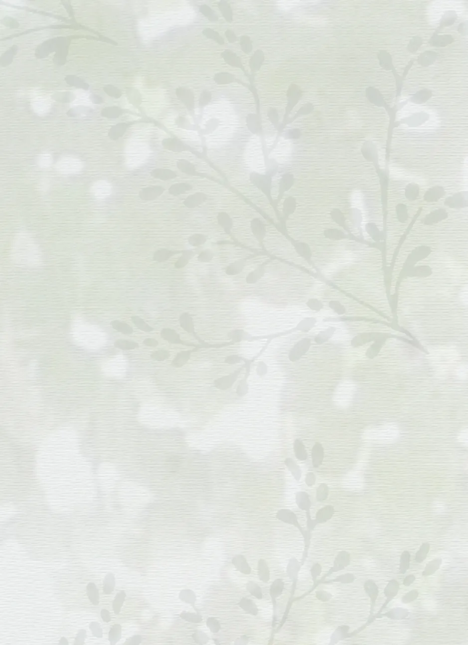 VITRAGE DÉVORÉ IMPRIMÉ FLORAL L60 X H120 CM BLANC