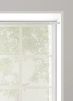 VITRAGE RAYURES HORIZONTALES EN RELIEF 90 X 160CM ECRU